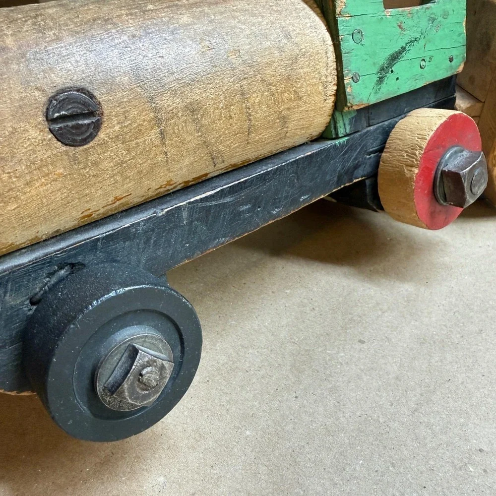Handmade vintage wooden